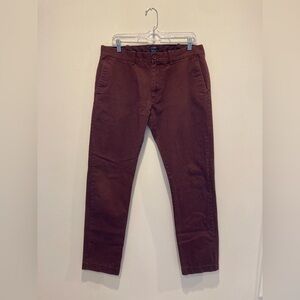 J. Crew Men’s Burgundy Slim Chinos